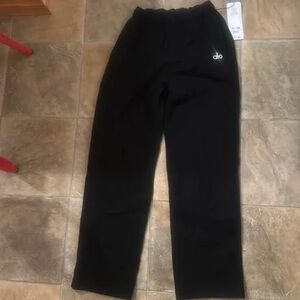 ALO Accolade Straight Leg Sweatpants Black XXS